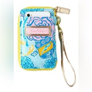 NWT Lilly Pulitzer Sorority - Carded ID Wristlet - Alpha Xi Delta